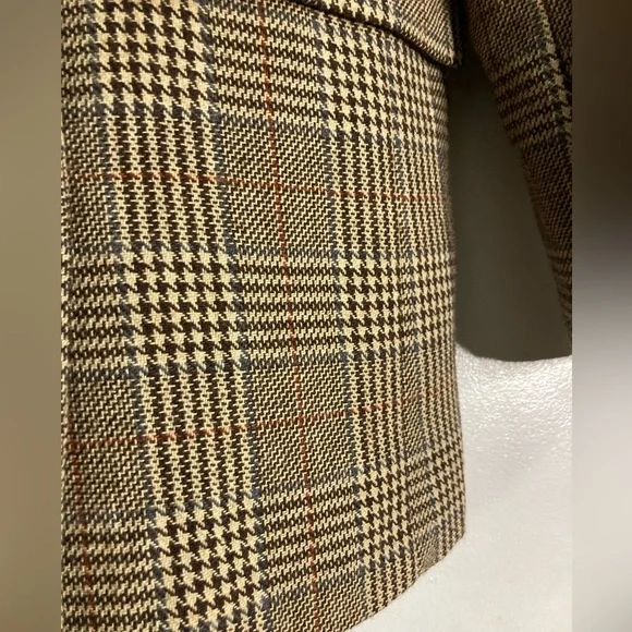 ASOS Urban Revivo check double breasted blazer in multi 6 - Picture 4 of 9